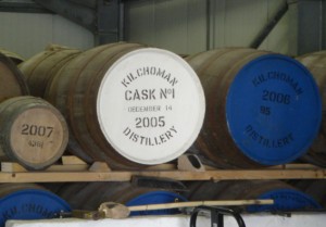 Das erste Fass der Destillerie Kilchoman auf Islay