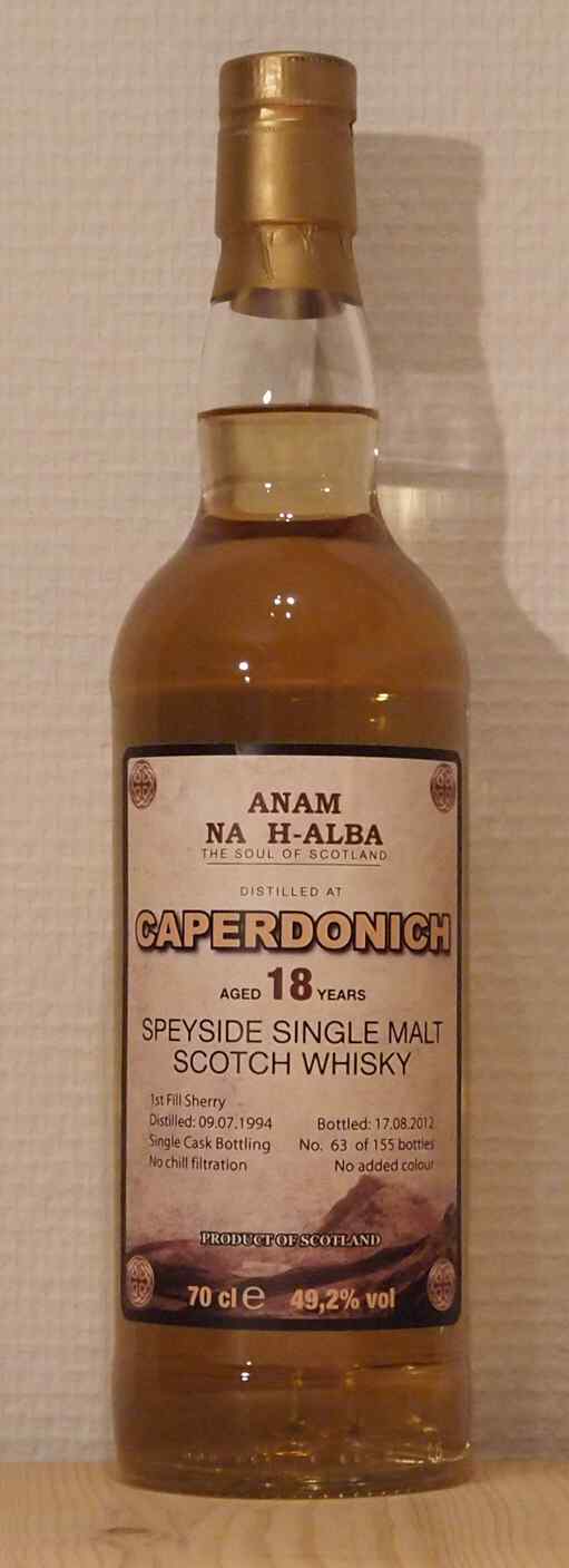 Whisky Caperdonich 18 yo Anam na h-Alba Single Malt Whisky Caperdonich 18 yo Anam na h-Alba