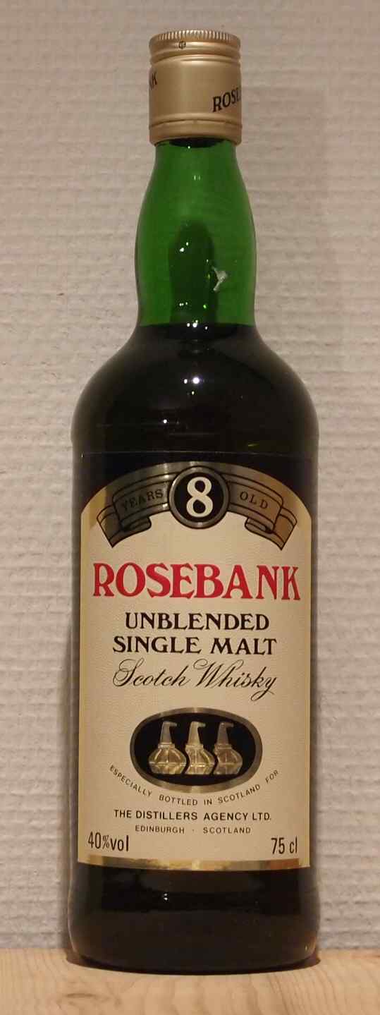 Whisky Rosebank 8yo Three Stills Unblended Single Malt Whisky Rosebank 8yo Three Stills
