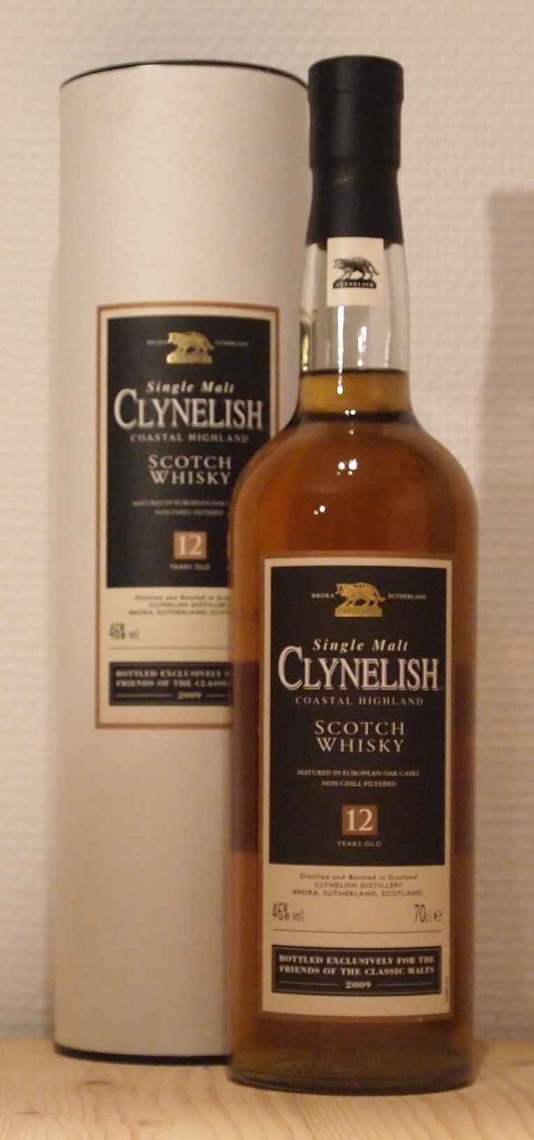 Whisky Clynelish 12yo Friends of Classic Malts Single Malt Whisky Clynelish 12yo Friends of Classic Malts