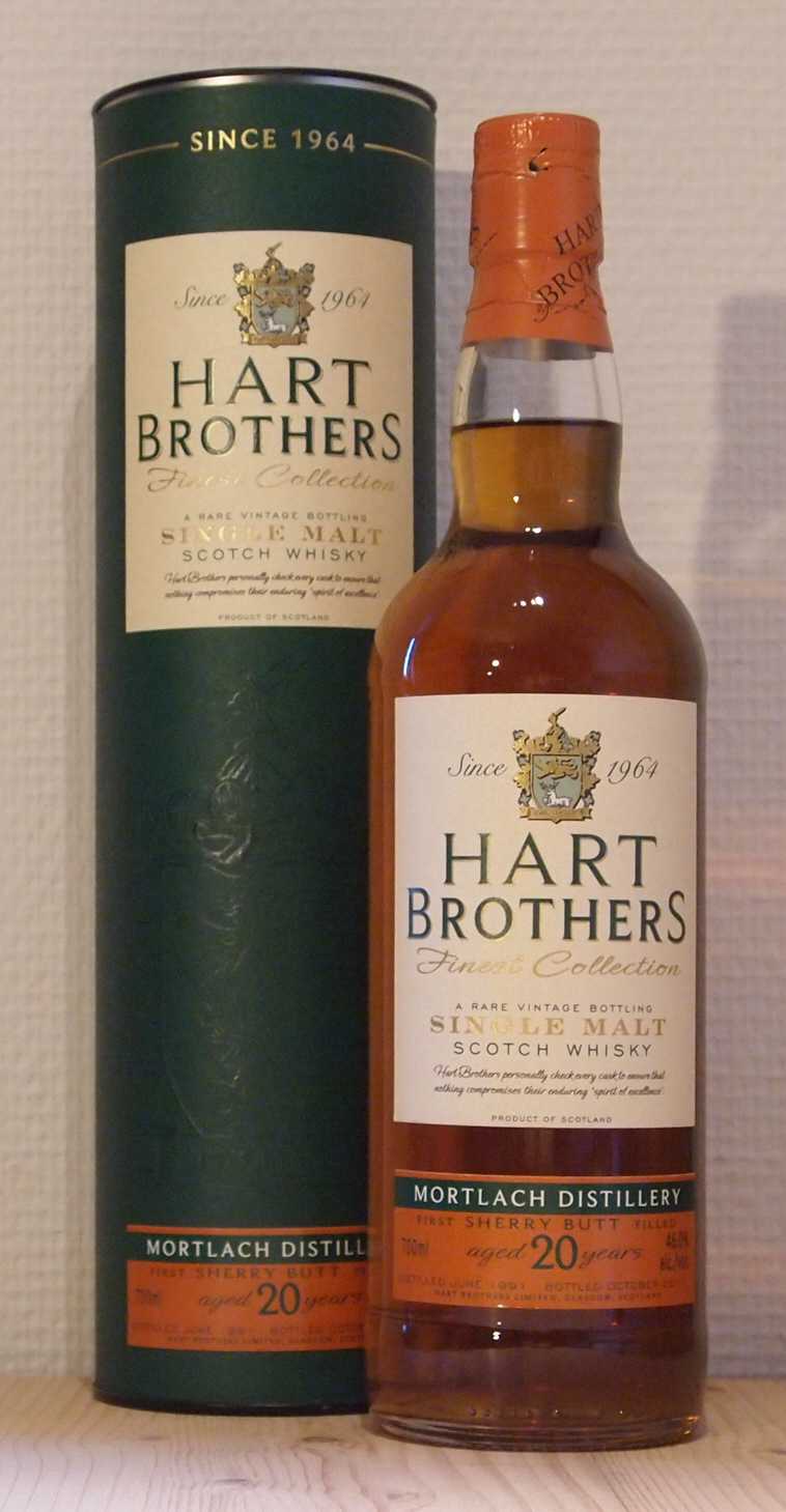 Whisky Mortlach 20yo, Hart Brothers, 1991 Single Malt Whisky Mortlach 20yo, Hart Brothers, 1991