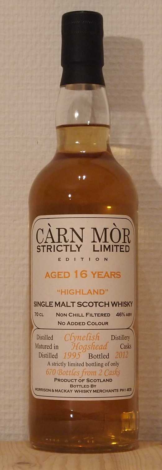 Whisky Clynelish 16yo, Càrn Mòr, Stricly Limited, 1995 Single Malt Whisky Clynelish 16yo, Càrn Mòr, Stricly Limited, 1995