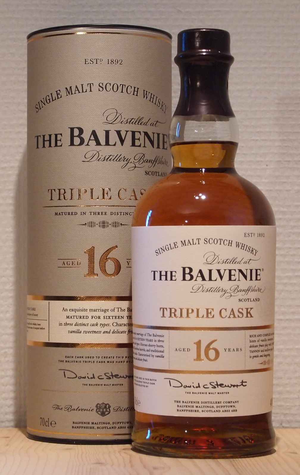 Whisky Balvenie 16yo Triple Cask, ca. 2013 Single Malt Whisky Balvenie 16yo Triple Cask, ca. 2013