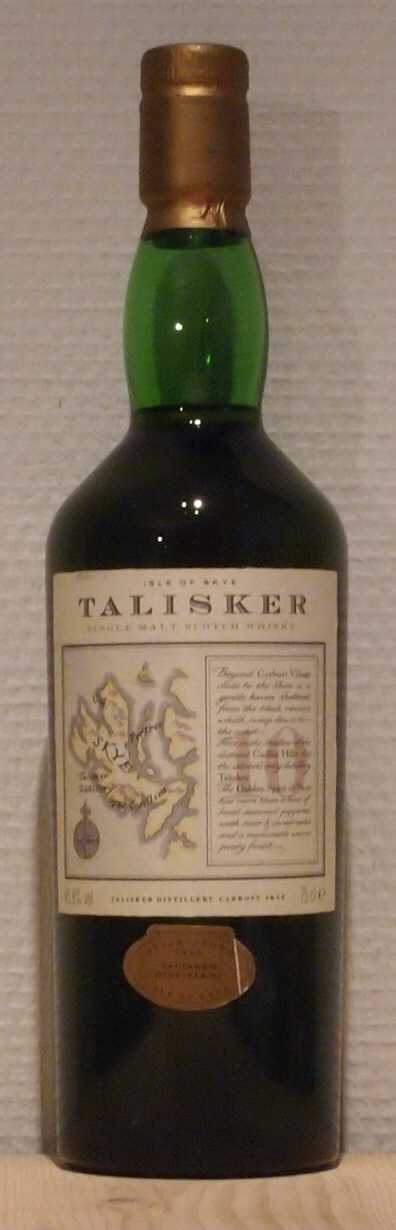 Whisky Talisker 10yo, green bottle Single Malt Whisky Talisker 10yo, green bottle