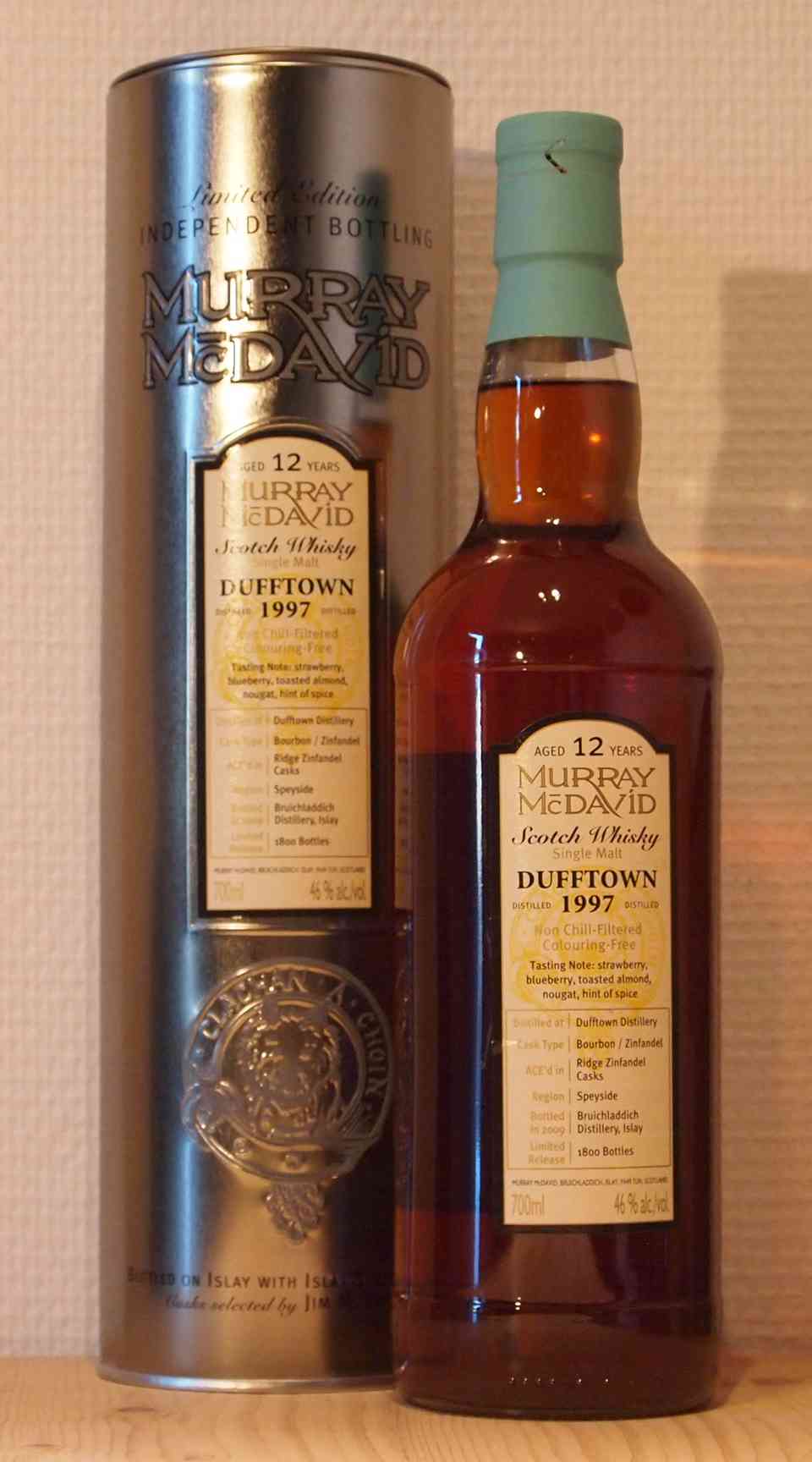 Whisky Dufftown 12yo, Murray McDavid, 1997 Single Malt Whisky Dufftown 12yo, Murray McDavid, 1997